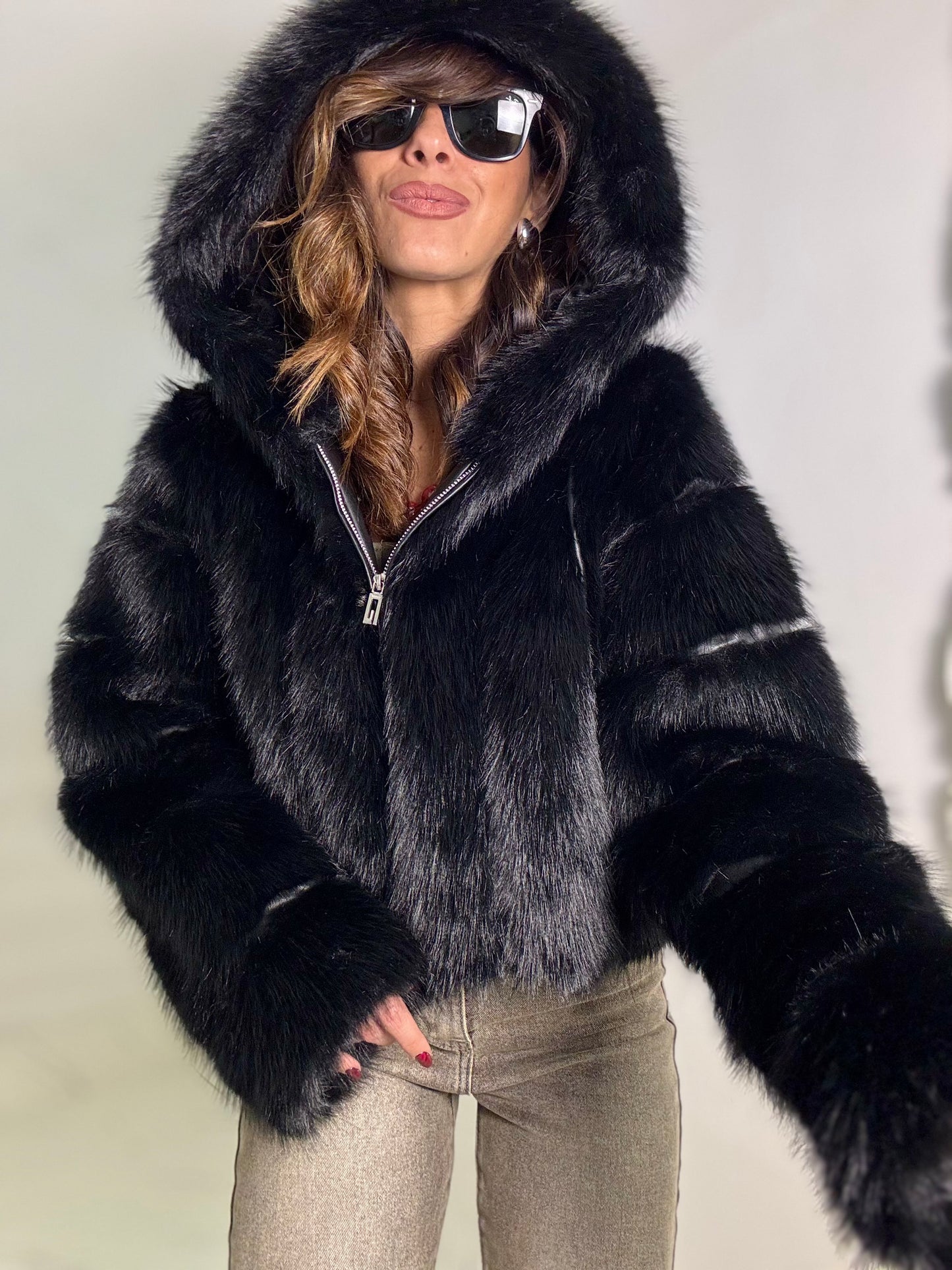 MAXI FUR BLACK