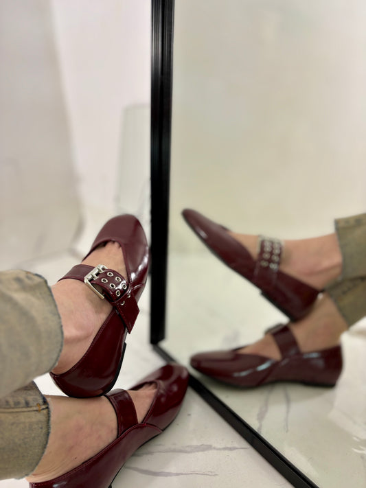 Ballerine bordeaux